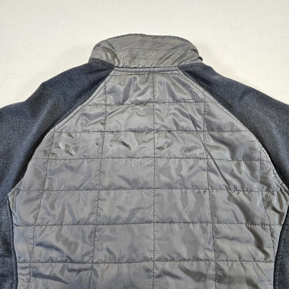 Orvis Mixed Media Zip‎ Up Jacket Mens Large Gray Coat Pockets Stretch Grey